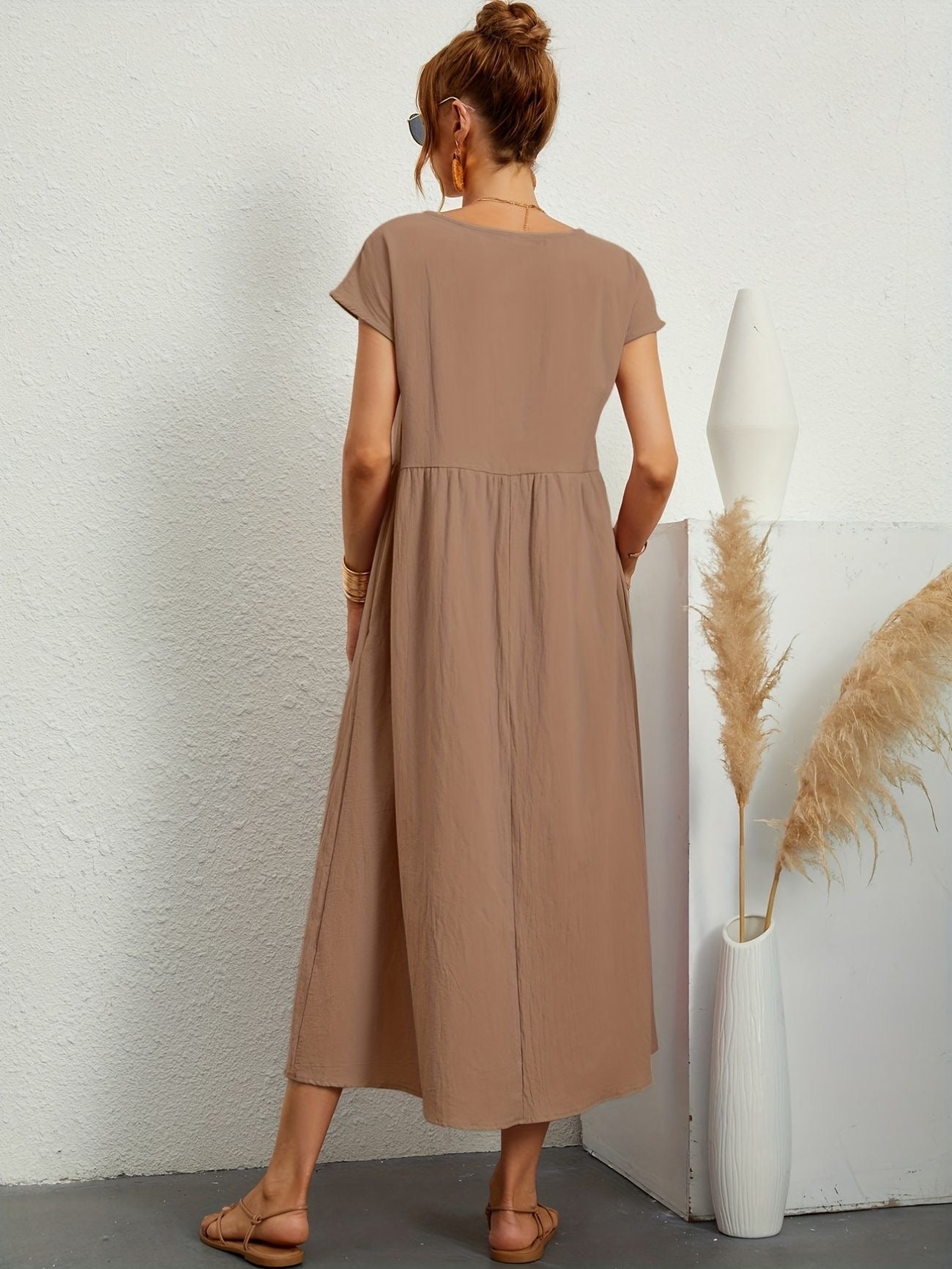 Greta - Lässiges Leinenkleid