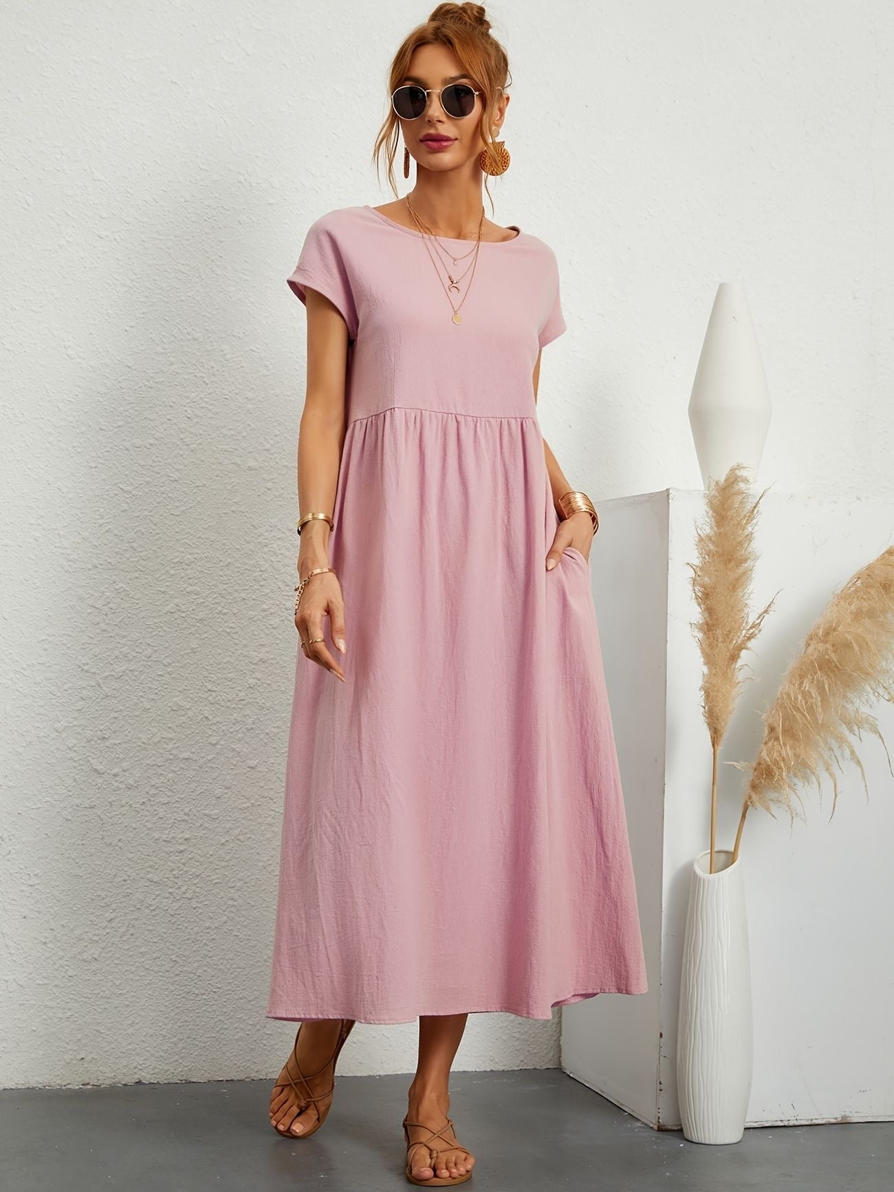 Greta - Lässiges Leinenkleid