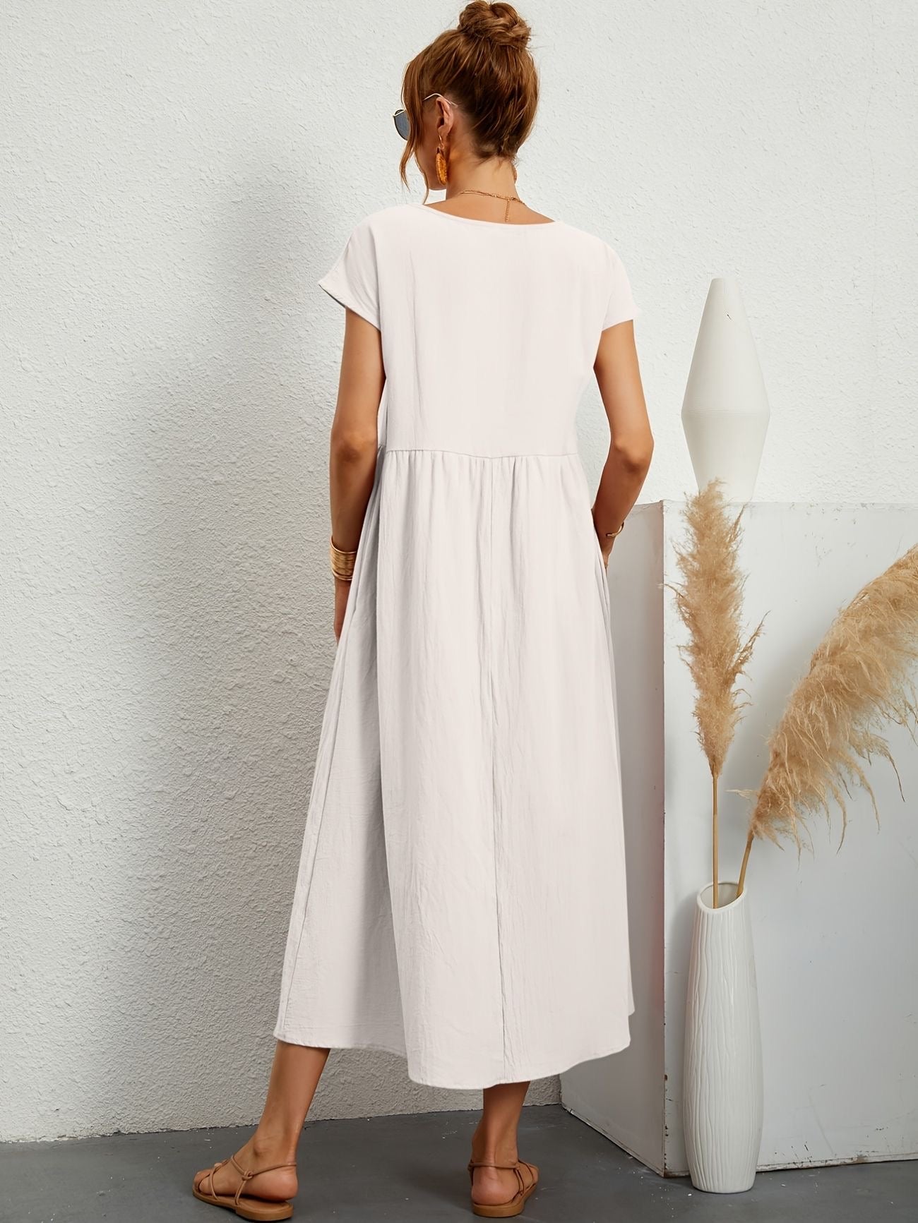 Greta - Lässiges Leinenkleid