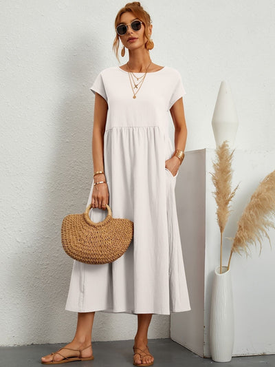 Greta - Lässiges Leinenkleid