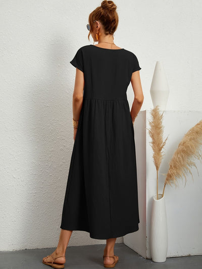 Greta - Lässiges Leinenkleid