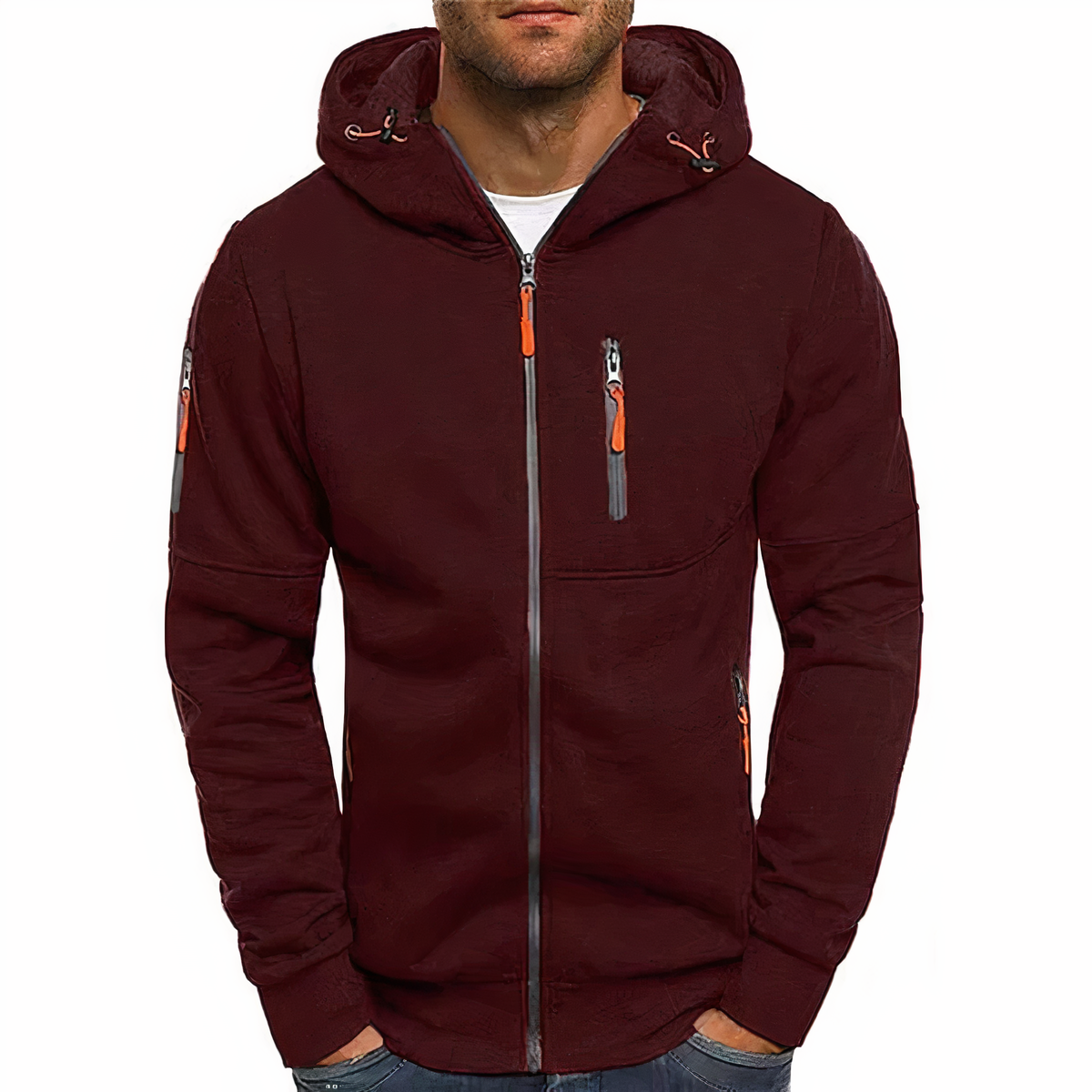 Kapuzenpulli mit reibverschluss - Nathan