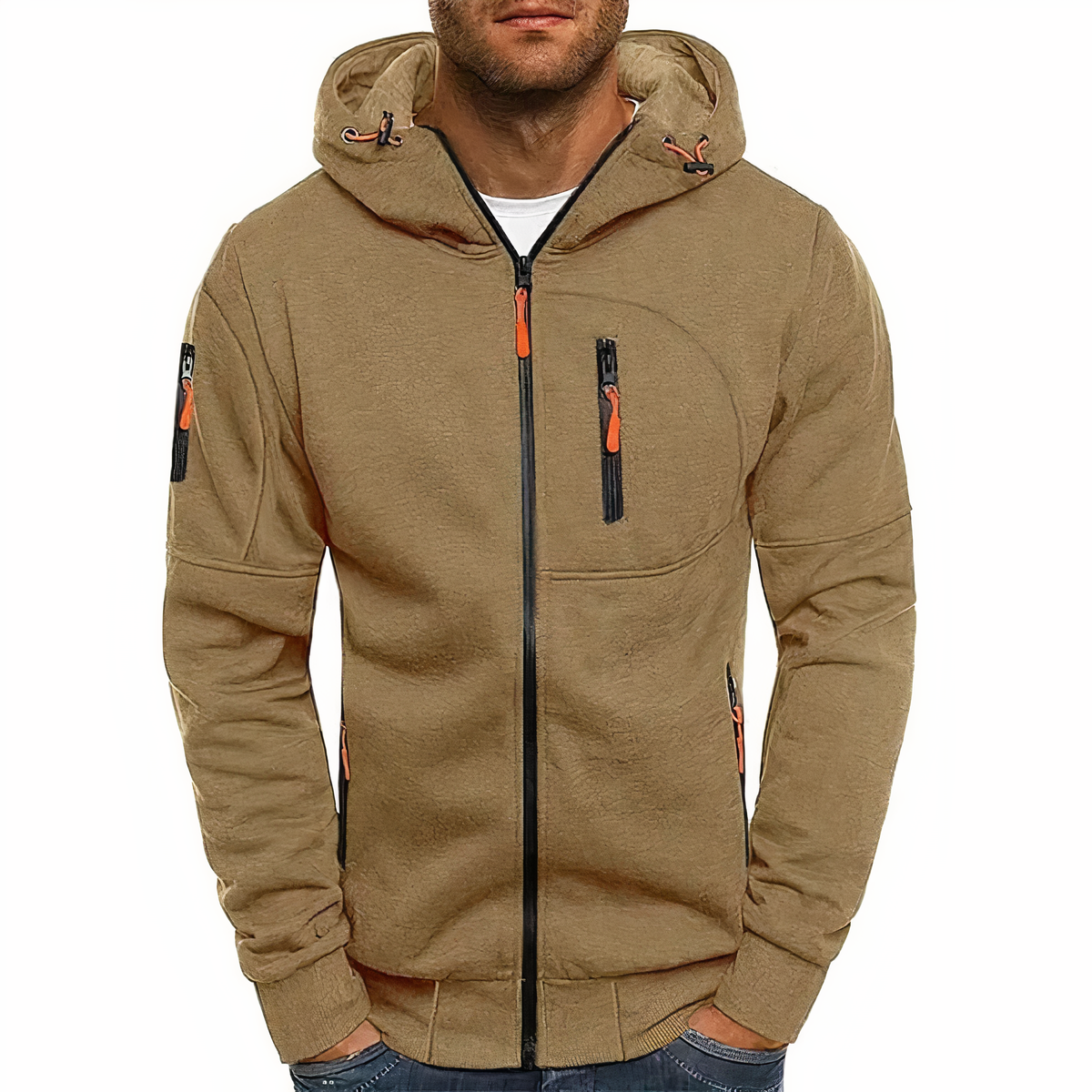 Kapuzenpulli mit reibverschluss - Nathan