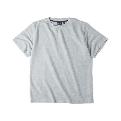 Kurzärmeliges weißes Herren-T-Shirt mit Waffelstruktur - Brando