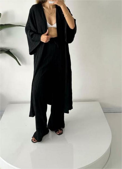 Zweiteiliges Relax-Set mit Weste und Hose – Alizéa
