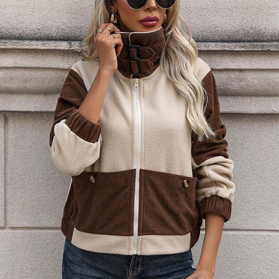 Verstellbare Kragenjacke für Damen