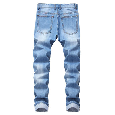 Stuttgart | Zerrissene gerade Denim-Hose für Männer
