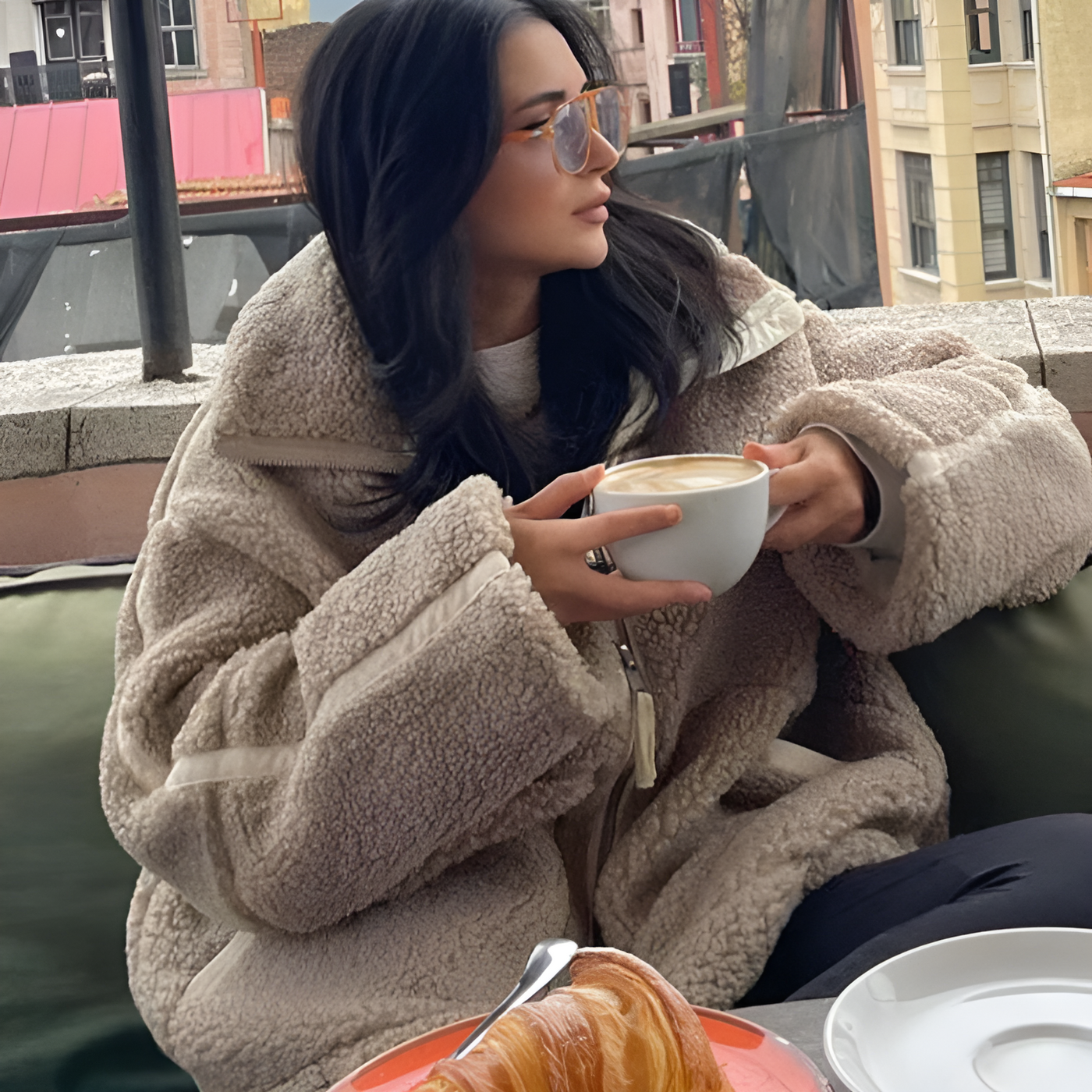 Maxine | Teddyjacke mit Reißverschluss