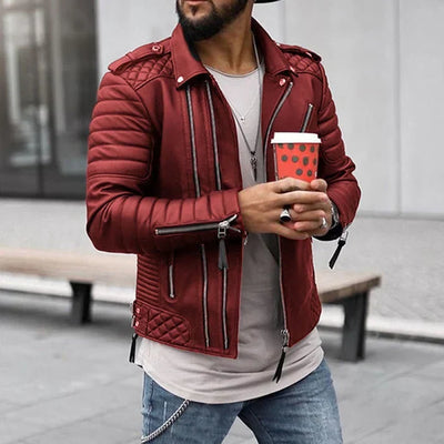 Tom - stylische lederjacke