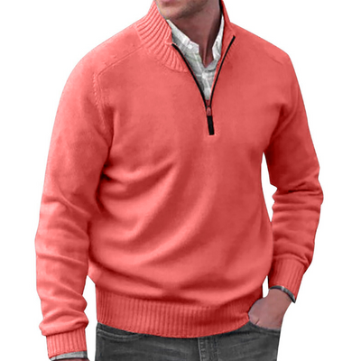 Tim | Hochkragen-Pullover mit Reißverschluss