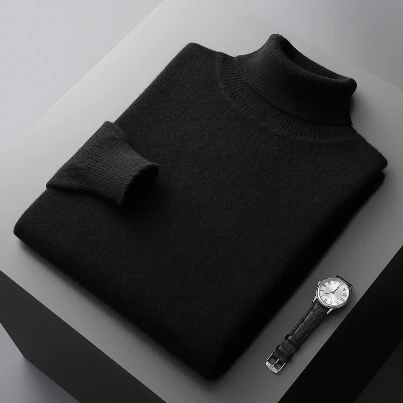 Adam - Klassischer Merino-Rollkragenpullover