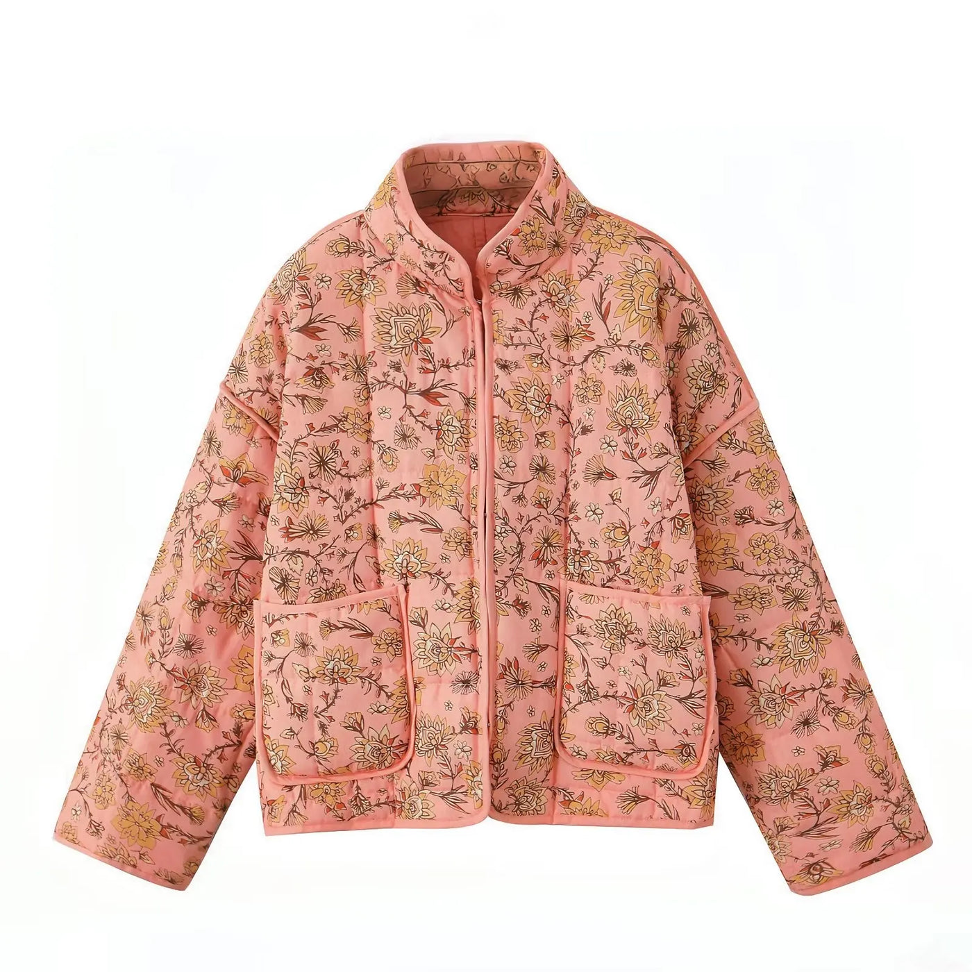 Jean | Damenbedruckte Steppjacke aus Baumwolle