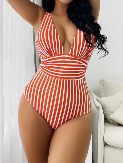 Alejandra® | Cooler Damen-Badeanzug mit Streifen