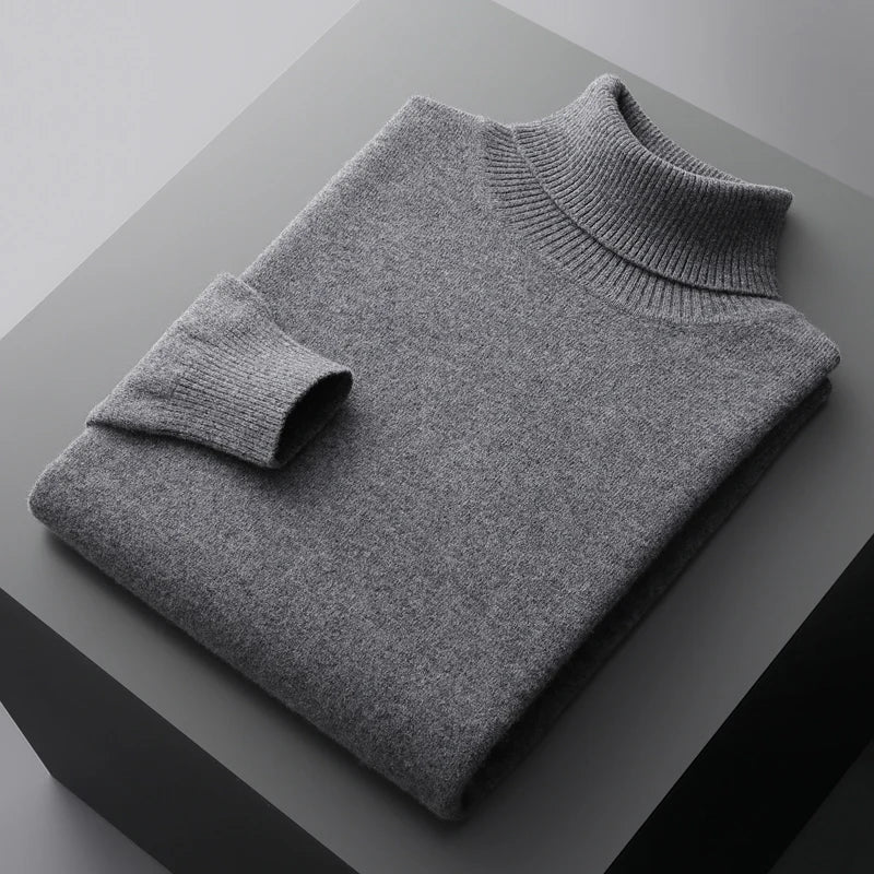 Adam - Klassischer Merino-Rollkragenpullover