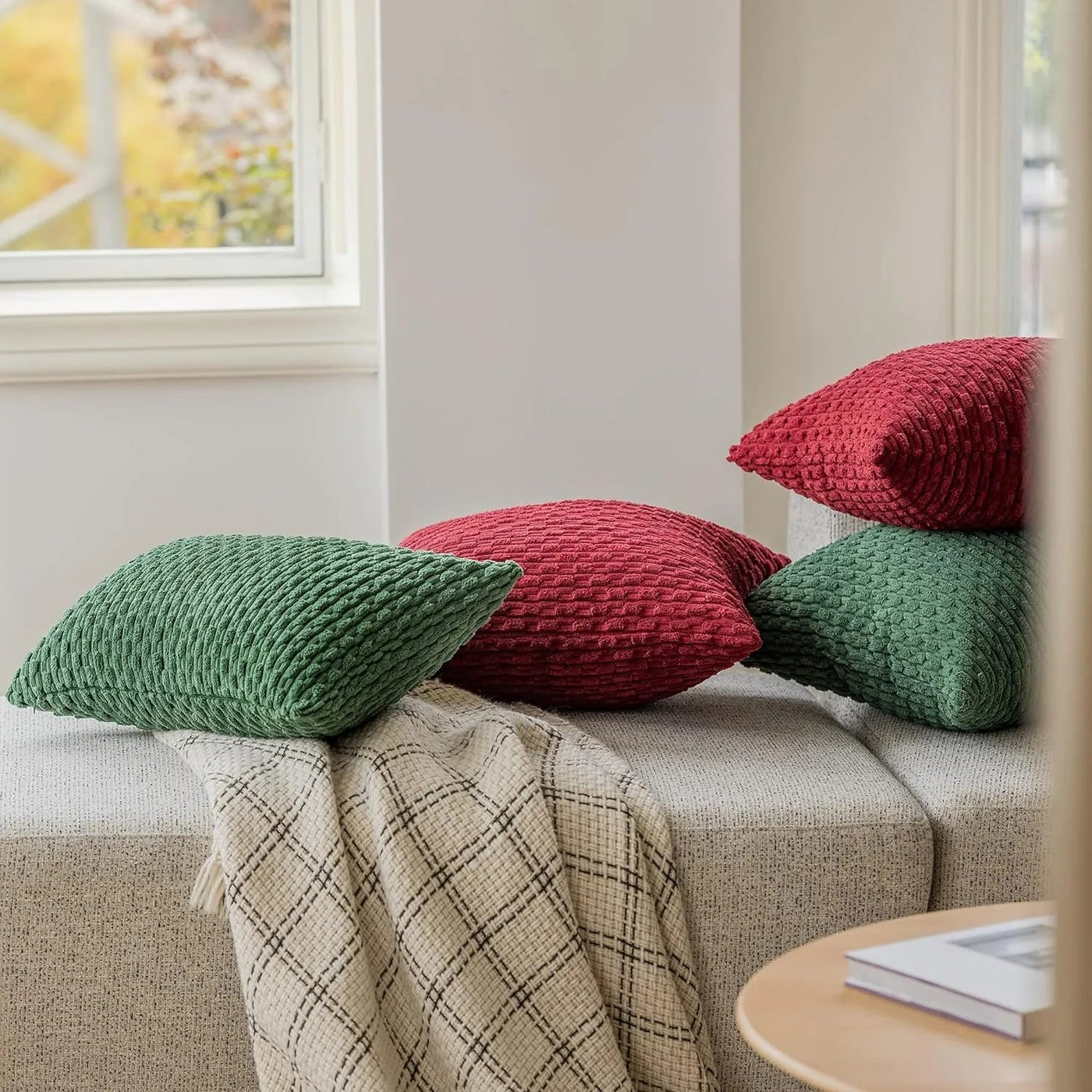 Corduroy Kissenbezüge im Boho-Stil – Velvia