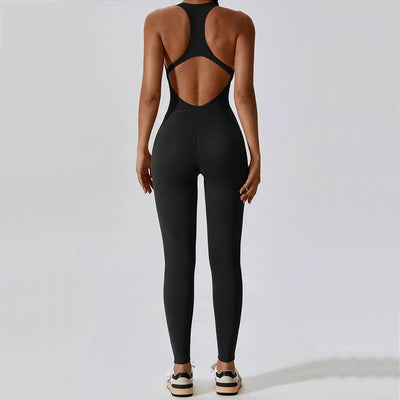 Solider Yoga-Jumpsuit für Damen – Einteilige Activewear für Yoga & Pilates