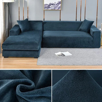 Stretch Velours Sofabezug mit luxuriöser Verarbeitung – Sofina