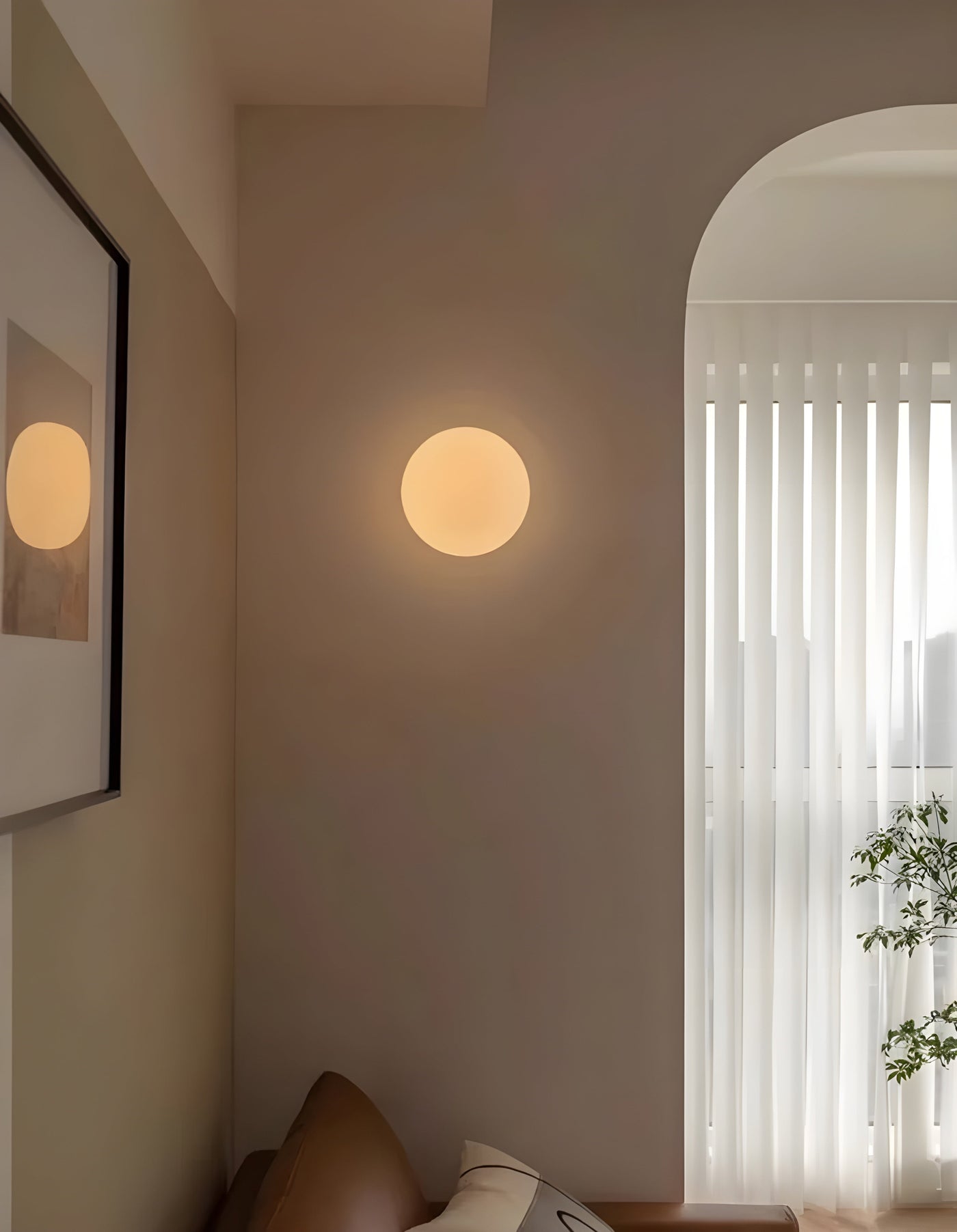 AeroBeam Light - Modern Runde Glas Wandleuchte