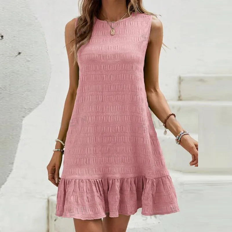 Isabella™ - Sommerliches ärmelloses Minikleid mit Rüschen
