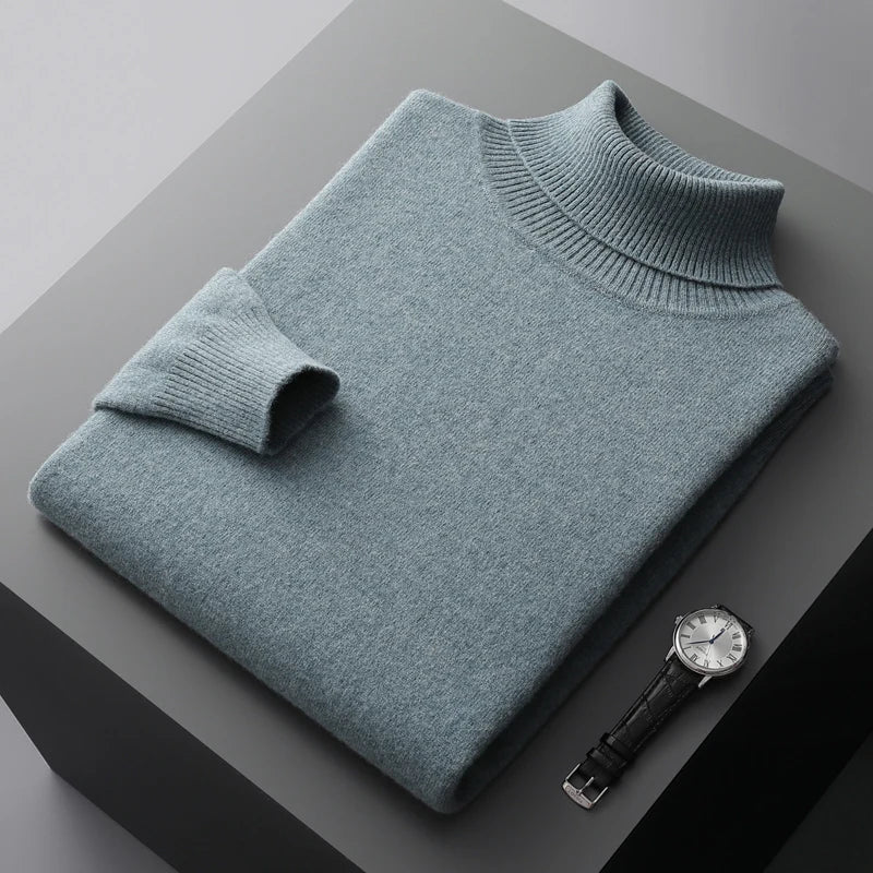 Adam - Klassischer Merino-Rollkragenpullover