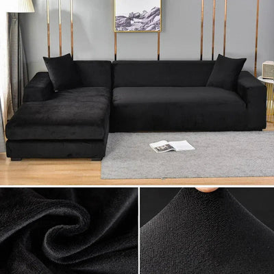 Stretch Velours Sofabezug mit luxuriöser Verarbeitung – Sofina