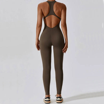 Solider Yoga-Jumpsuit für Damen – Einteilige Activewear für Yoga & Pilates
