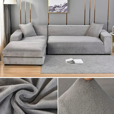 Stretch Velours Sofabezug mit luxuriöser Verarbeitung – Sofina