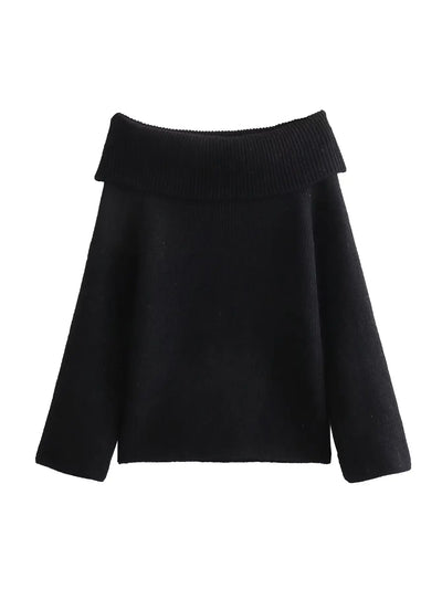 Kiondra | Strickpullover mit Off-Shoulder-Ausschnitt
