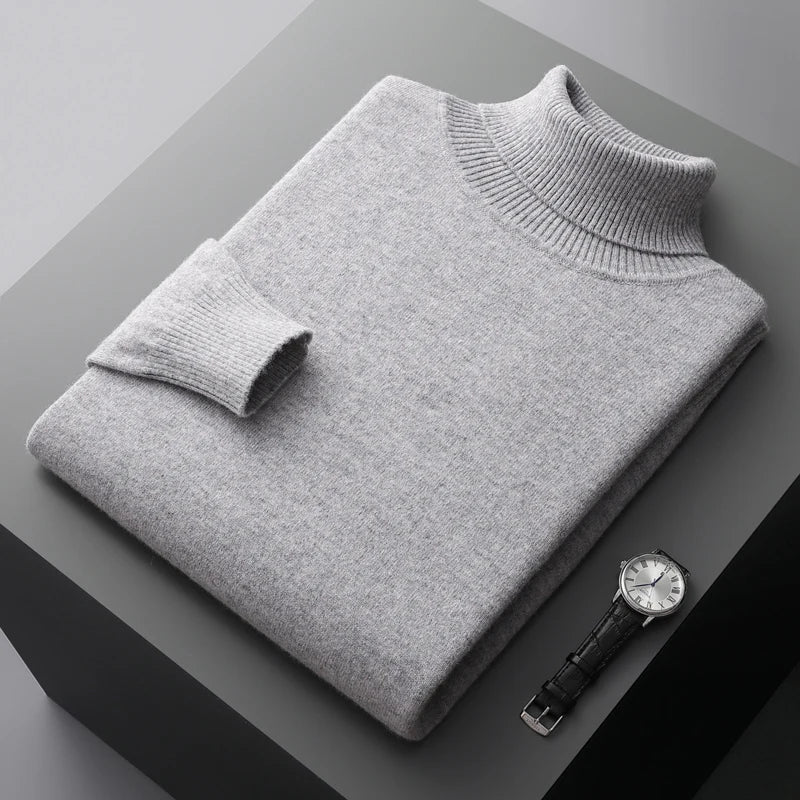 Adam - Klassischer Merino-Rollkragenpullover