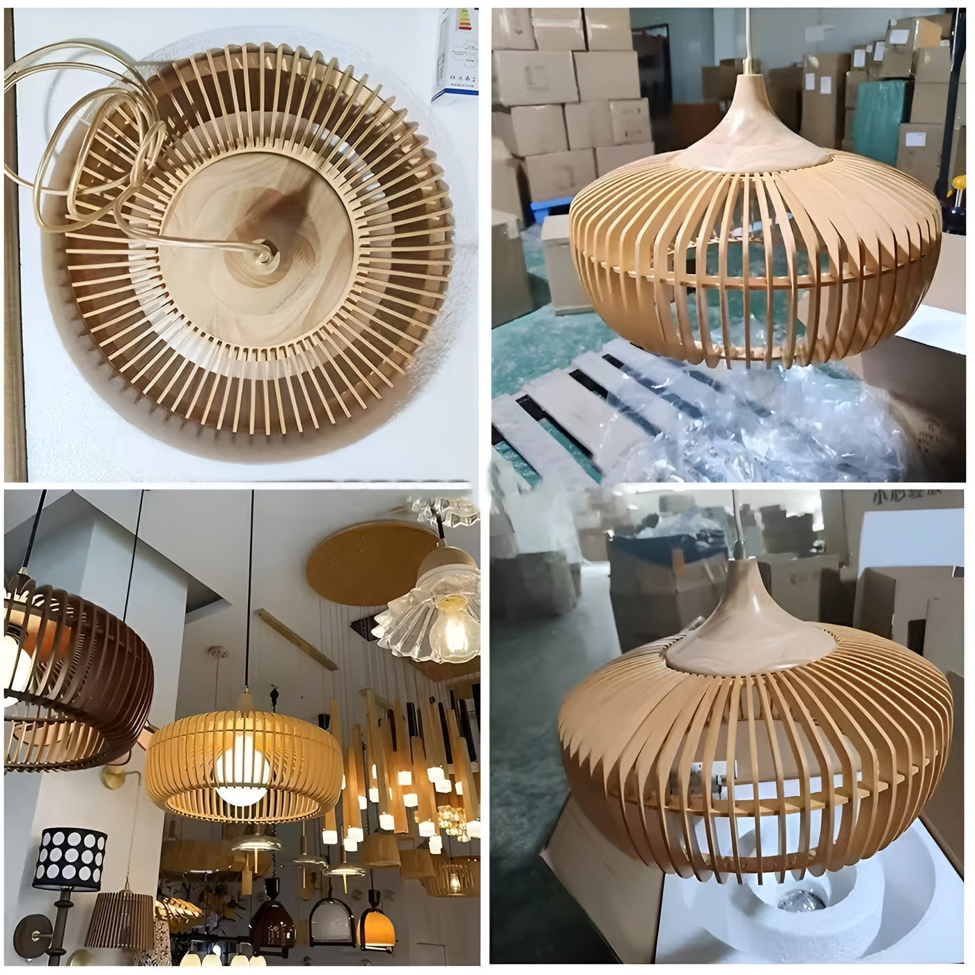 WoodHaven Light – Moderne Holz-Pendelleuchte für stilvolles Ambiente