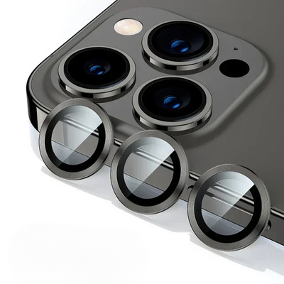 3 Stück Metall-Linsenschutzglas für iPhone