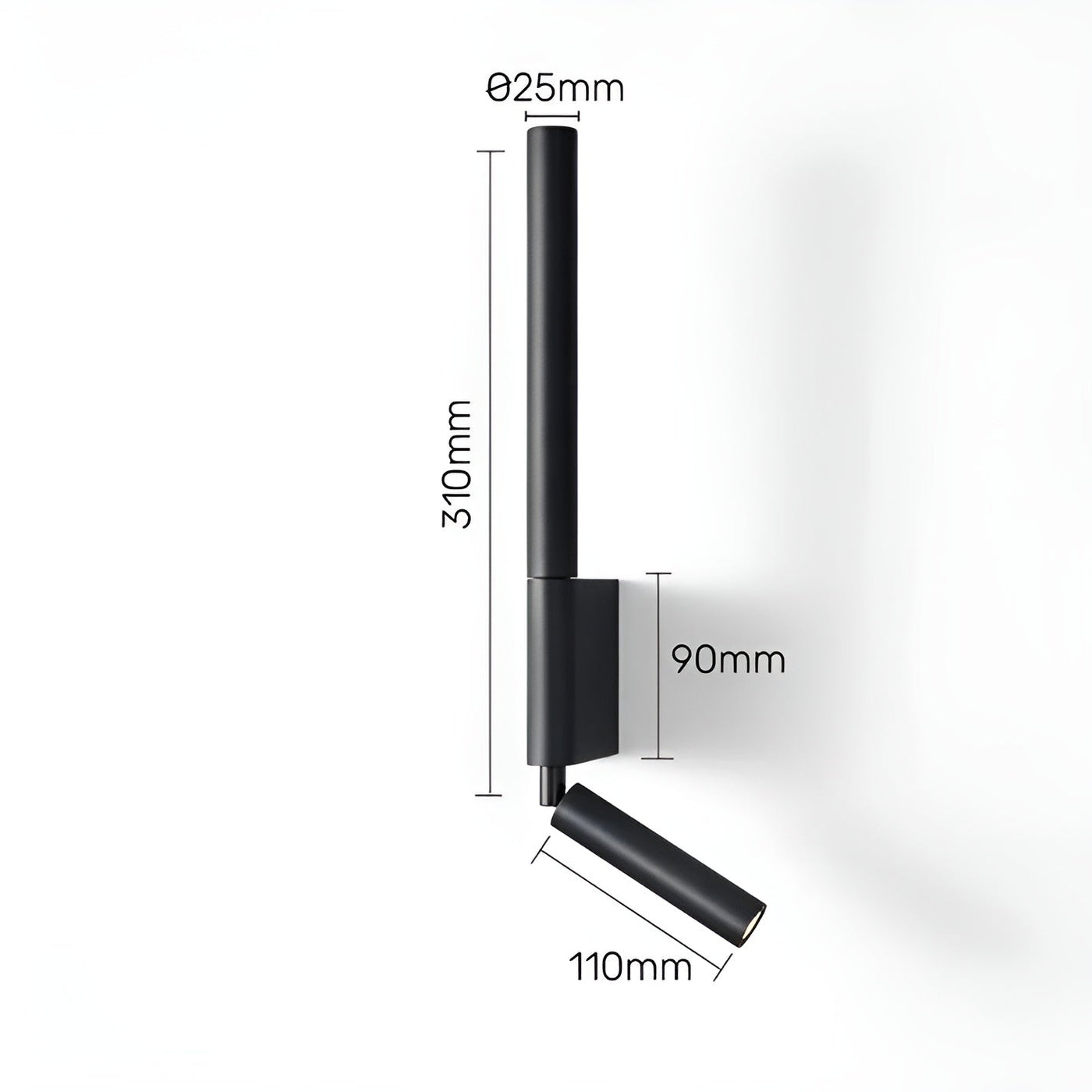 AetherArc Lampe - Verstellbare 360-Grad-Rotations-Wandlampe