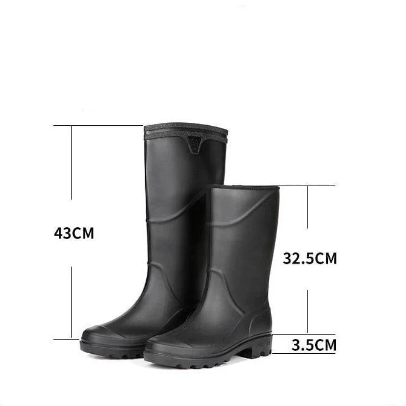 Herren Wasserdichte Gummistiefel | Schwarz