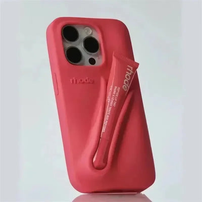 iPhone Silikonhülle mit Lippenstifthalter