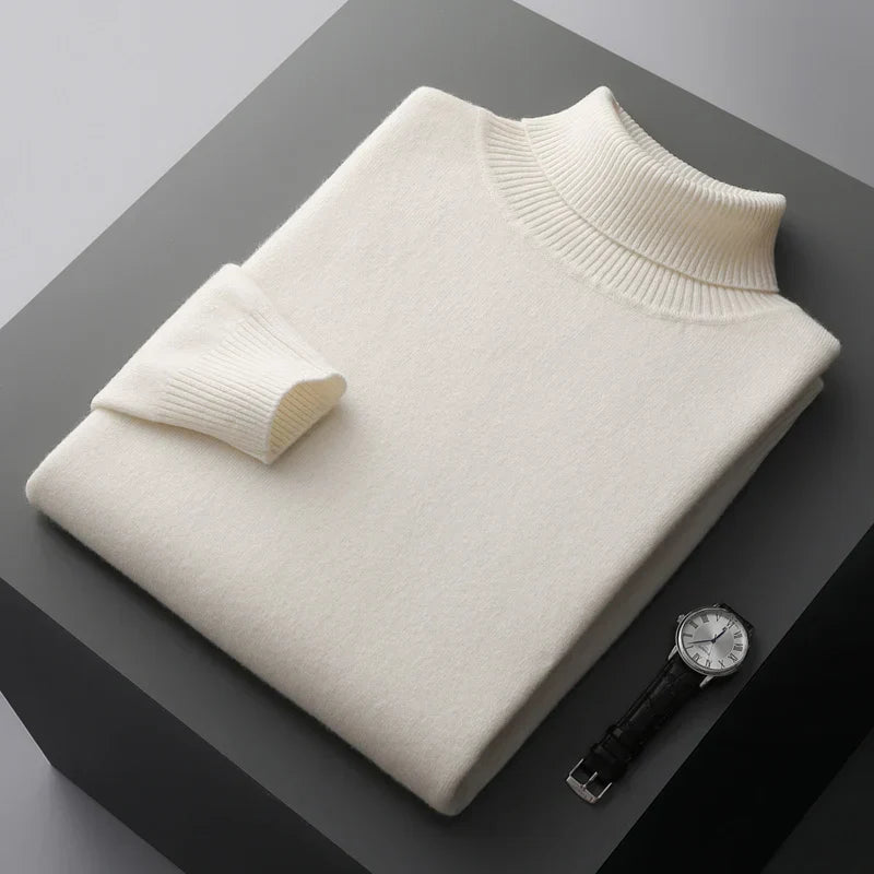 Adam - Klassischer Merino-Rollkragenpullover