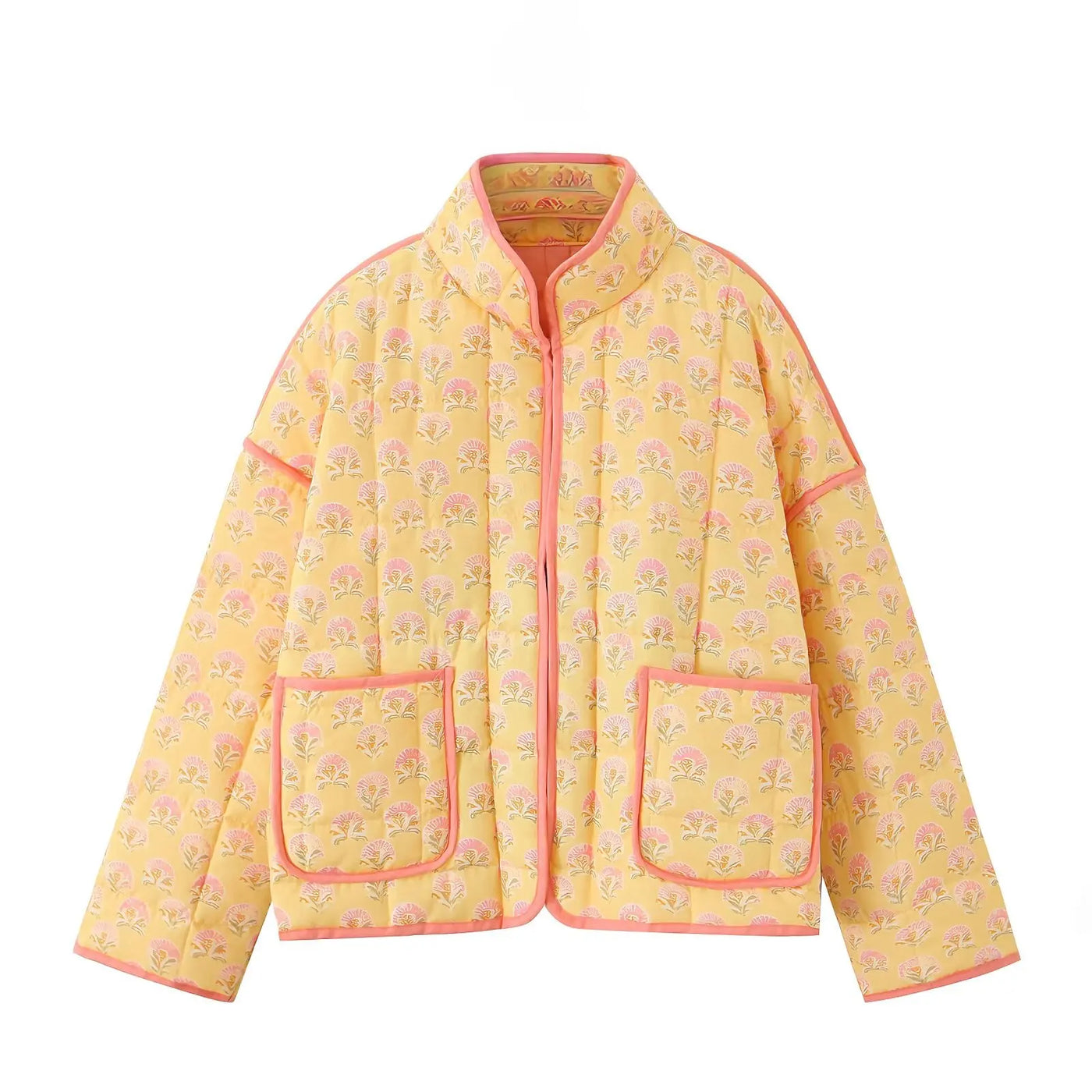 Jean | Damenbedruckte Steppjacke aus Baumwolle