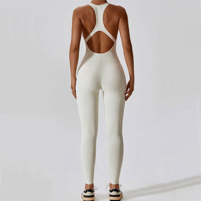 Solider Yoga-Jumpsuit für Damen – Einteilige Activewear für Yoga & Pilates