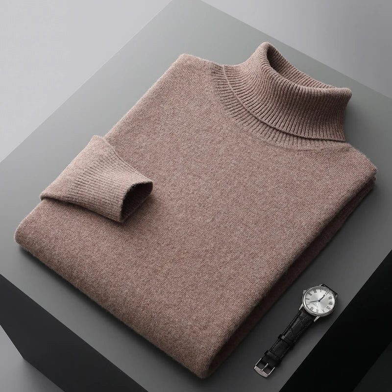 Adam - Klassischer Merino-Rollkragenpullover
