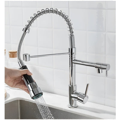TwinStream Wasserhahn - Doppelter Auslauf Küchenarmatur
