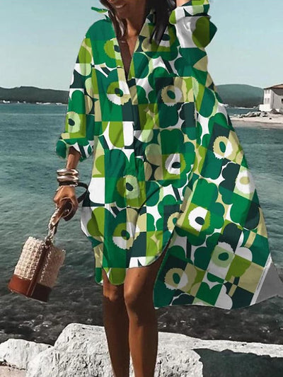 Terra - Farbenfrohes Freizeitkleid: Sommerliche Muster, Bequem