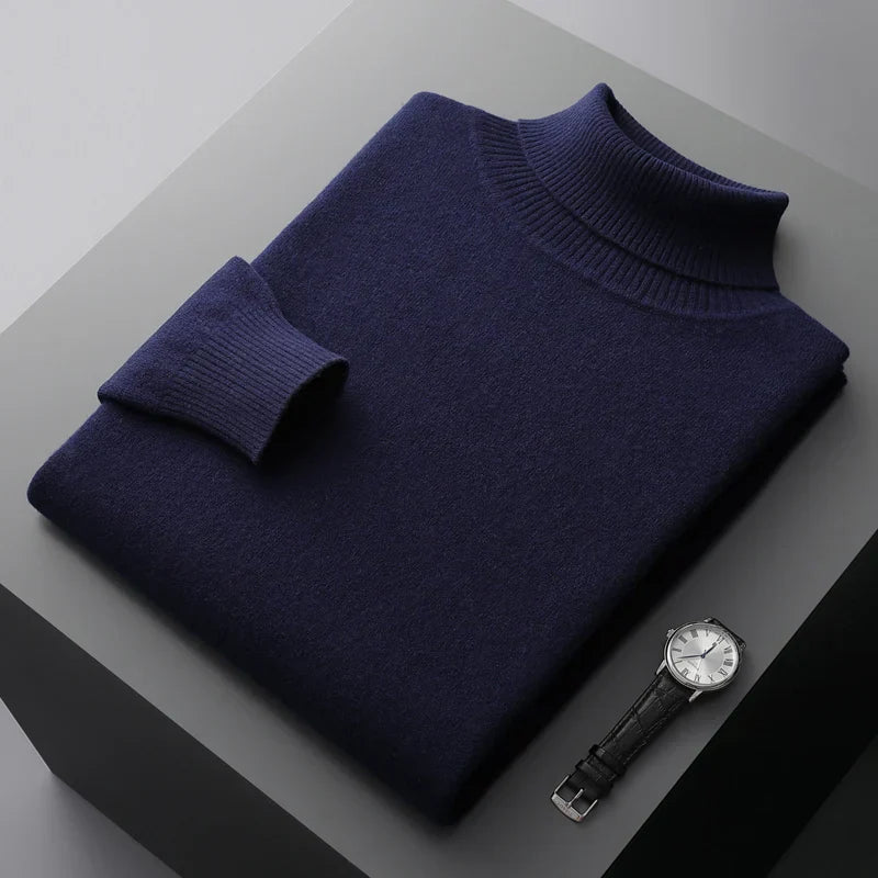 Adam - Klassischer Merino-Rollkragenpullover