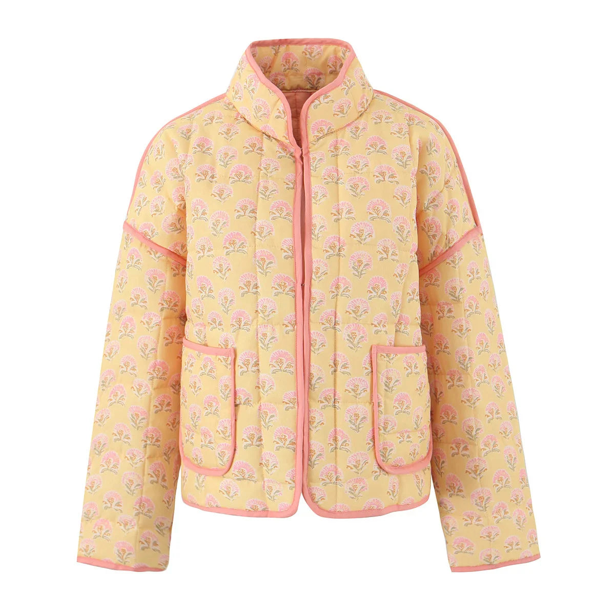 Jean | Damenbedruckte Steppjacke aus Baumwolle