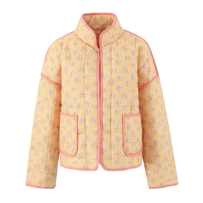 Jean | Damenbedruckte Steppjacke aus Baumwolle