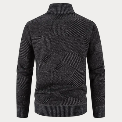 Stilvolle Winter Strickjacke mit Kapuze
