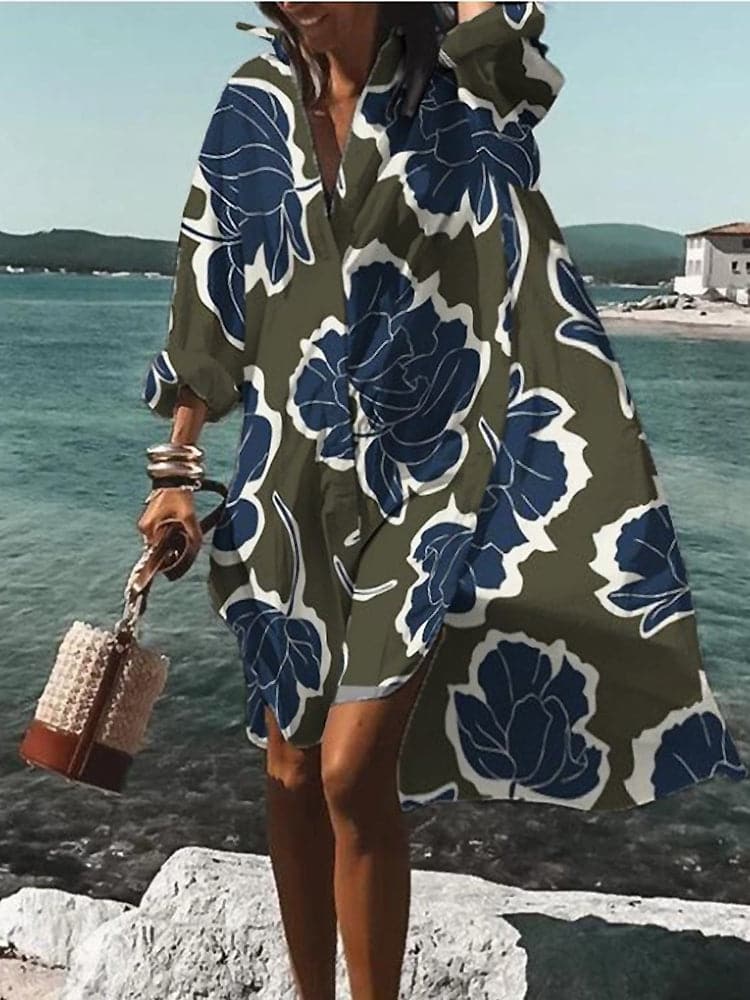 Terra - Farbenfrohes Freizeitkleid: Sommerliche Muster, Bequem