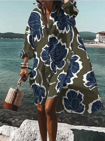 Terra - Farbenfrohes Freizeitkleid: Sommerliche Muster, Bequem