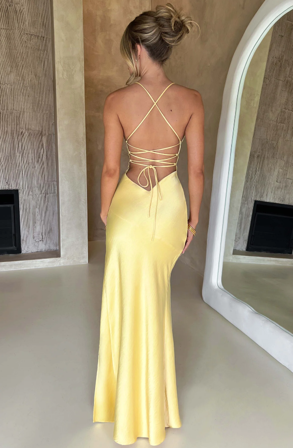 Seraphina - Maxikleid Oberschenkelhoher Schlitz