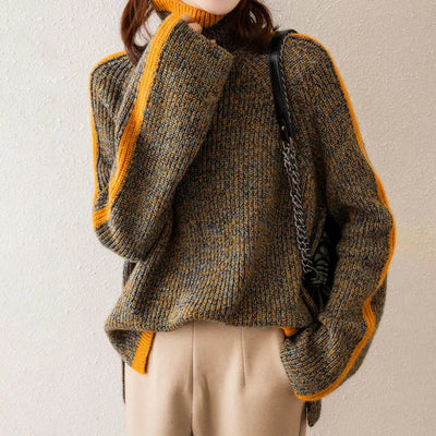 Stilvoller Rollkragenpullover aus hochwertiger Wolle