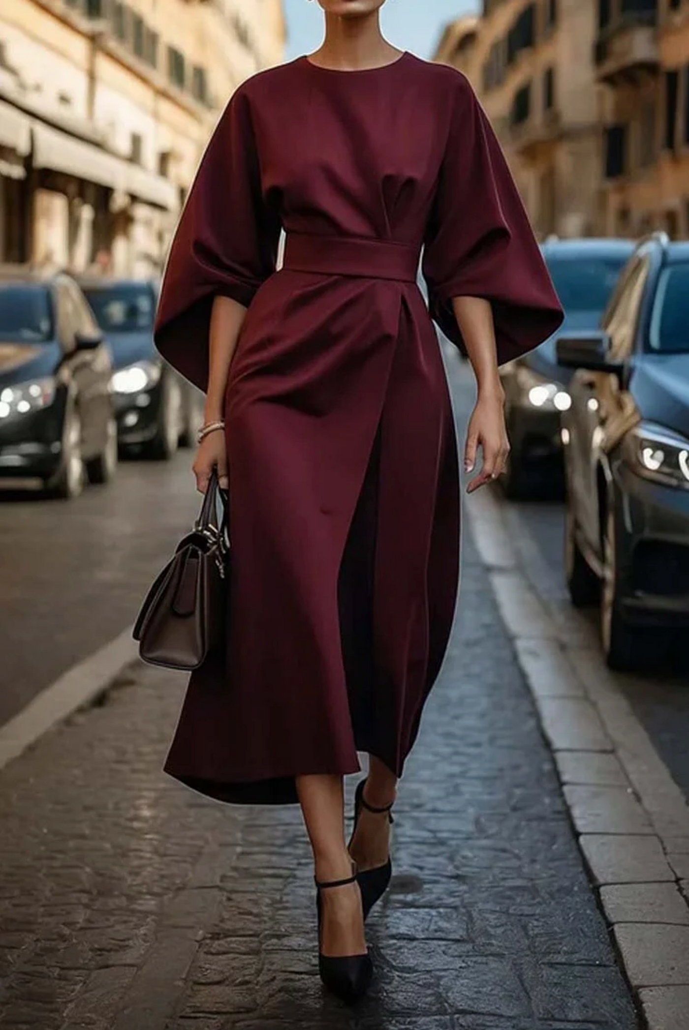 Sofia Kleid mit Gürtel