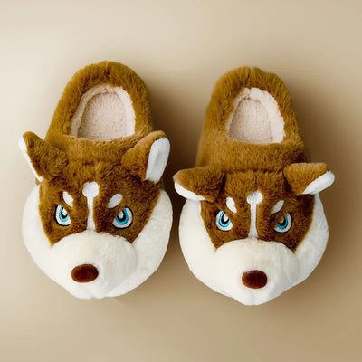 Süße Husky Damen Hausschuhe – Novi